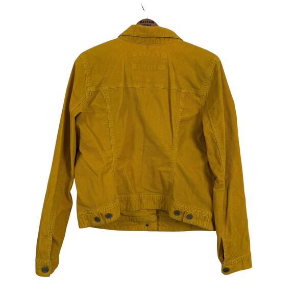 Gap Women 1969 Corduroy Trucker Jacket Size Large Mustard Retro Y2K Classic Fall - Picture 4 of 8